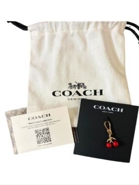 Private Listing!! Coach cherry charm bag charm keychaing
